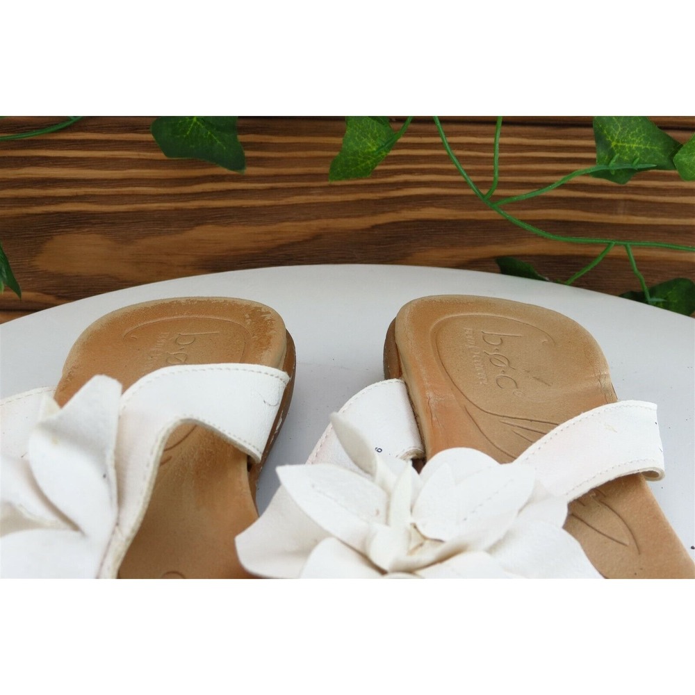 Born concept Sz 6 M White Flip Flop Synthetic‎ Women Sandals - Picture 4 of 9